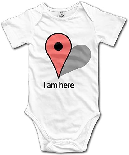 Baby I Am Here Funny Map Mark Cotton Infant Onesie Newborn Clothes