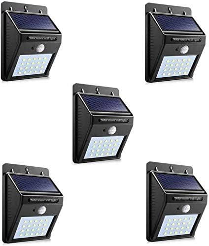 3Keys™ Solar Wireless Security Motion Sensor Night Light - 20 LEDs Bright and Waterproof for Outdoor/Garden Wall (20 LED) (5)