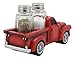 Ebros Classic Old Fashioned Red Pickup Truck Figurine Holder For Glass Salt And Pepper Shakers Kitchen Decor Statue (S&P Shakers)