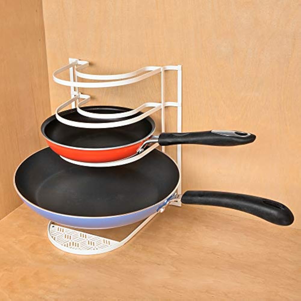 Heavy Duty 5Tier Pan Rack Storage Organizer Holds 4 Pans Steel Metal
