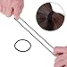 100 Pieces Hair Elastics Hair Ties Ponytail Holders Hair Bands (5 x 0.3 cm, Multicolor)
