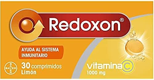 Vitamina C 1000 mg - Ajuda o Sistema Imunitário e a Defesa - Promove a Absorção de Ferro - Efeito Antioxidante - 1 mês de fornecimento - Sabor a limão - Sem glúten
