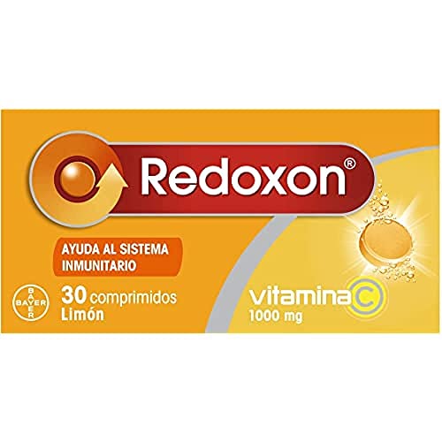 Vitamina C 1000 mg - Ayuda al Sistema Inmune y Defensas - Favorece la Absorción del Hierro - Efecto Antioxidante - Suministro para 1 mes - Sabor Limón - Sin Gluten