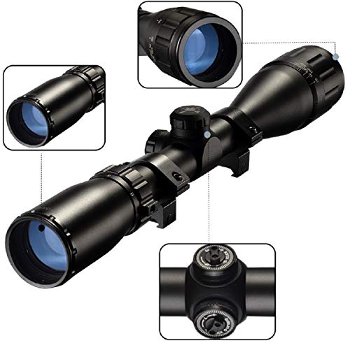 SONICKING Tactical 3-9x40 AO Riflescope Duplex Reticle Hunting Gun Scope with 20mm Mounts - Thumbnail 2