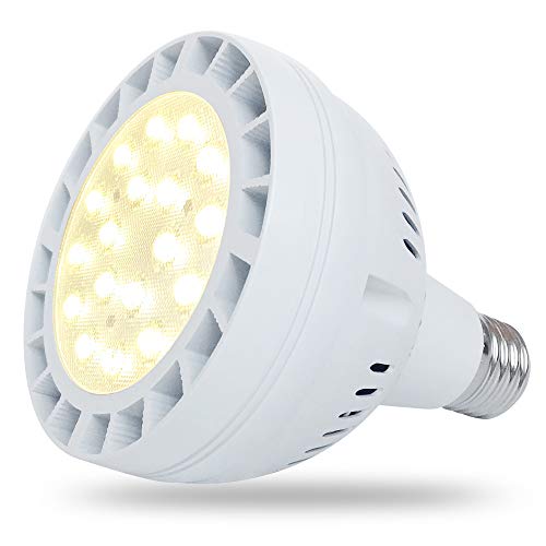 25W Daylight White LED Grow Light Bulb, Natural Sunlight Full Spectrum, Sunlike Plants Grow Bulb for Seeding Blooming Fruiting, Sunlight White UV&IR
