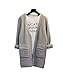 SAYM Women's Loose Pocket V-neck Sweater Cardigan Knit Top