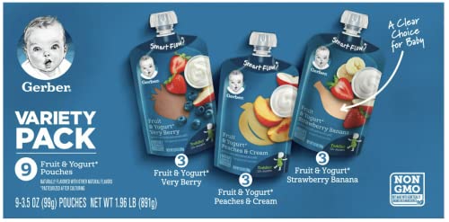 GERBER ORGANIC FOR TODDLER, PLANT-TASTIC, 12+MONTHS, SUMMER FRUIT & VEGGIE SMASH WITH OATS, 3.5 OZ (99 G)