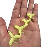 Fishing Hook Bonnets Treble Hook Covers for Standard Hook Sizes #1/0-8,200Pcs/Pk,4 Sizes,Yellow and White Availale (Yellow-200pcs)