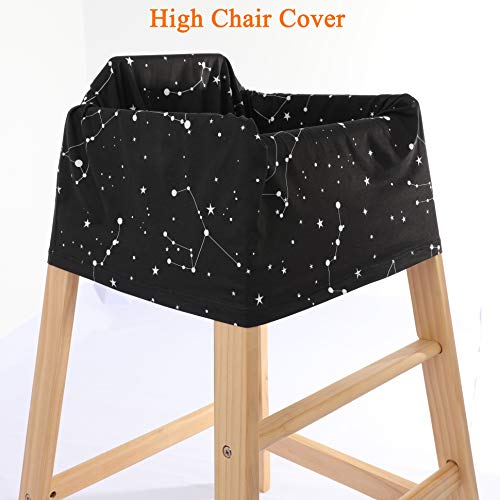 Nursing Cover, Baby Car Seat Canopy Soft Breathable Stretchy Infant Carseat Covers, Mom Breastfeeding Scarf Shawl Lightweight Cotton for Stroller,High Chair, Shopping Cart,Shower Gift for Girls Boys - Thumbnail 7