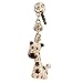Mavis's Diary Dust Plug 3 Pcs Cute Diamond Bling Design Cell Charms Earphone Jack Accessories for iPhone 6 6S Plus SE 5 5S /Ipad/iPod Touch/Galaxy A11/A12 A Series 3.5mm Ear Jack (Giraffe)