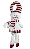 Christmas Snowman Doorknob Ornament Hanger (Red/White)