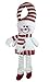 Christmas Snowman Doorknob Ornament Hanger (Red/White)