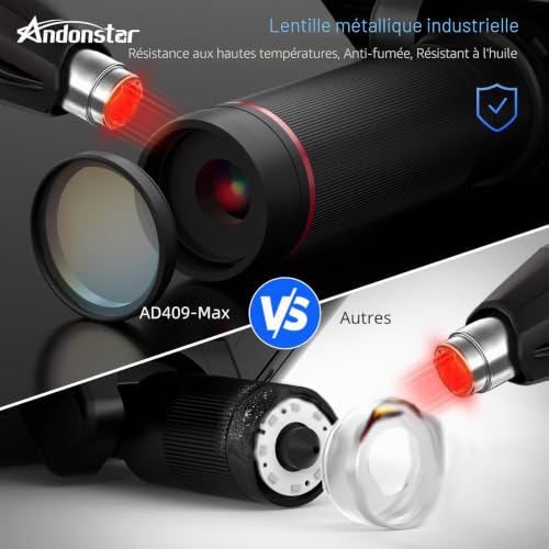 Andonstar AD409 Max HDMI Digital Microscope with Soldering Station Endoscope 10.1" LCD Display 300X USB Camera for Professional PCB Welding Support Windows PC