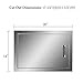 CO-Z Outdoor Kitchen Doors, 304 Brushed Stainless Steel Single Access Doors for Outdoor Kitchen, Commercial BBQ Island, Grilling Station, Outside Cabinet, Barbeque Grill, Built-in (20