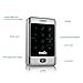 TIVDIO T-AC800 Access Control System Door Keypad Locks Touch Keypad Access Control Keypad Door Lock Outdoor 125KHz Back Light Keypad ID Support 8000 User (Silver)