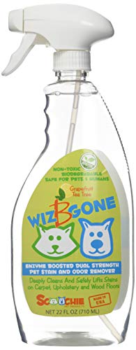 Pet Stain & Odor Eliminator Dual Strength Professional- Enzyme Boosted Pet Odor & Stain Remover for Dog and Cats Urine - Non Toxic- 22 Ounce Bottle -Made in USA
