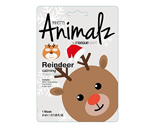 Masque Bar Pretty Animalz Reindeer Sheet Mask Gray 0.71 fl oz , pack of 1
