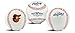 Rawlings MLB Baltimore Orioles Team Logo Baseball, White, 1