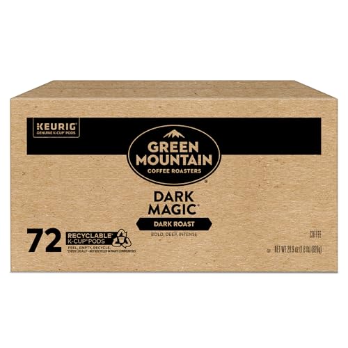 GREEN MOUNTAIN COFFEE ROASTERS DARK MAGIC KEURIG SINGLE-SERVE K-CUP PODS, DARK ROAST COFFEE 12