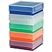 SP Bel-Art 81-Place Plastic Freezer Storage Boxes; Assorted Colors (Pack of 5) (F18852-0016)