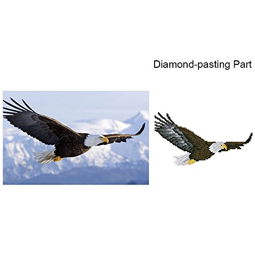 5D Diamond Painting Embroidery DIY Handmade Diamond Rhinestone Mosaic Kits Animals Cross-Stitching Set Eagle