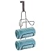 mDesign Metal Wall Mount 3 Level Bathroom Towel Rack Holder & Organizer - for Storage of Washcloths, Hand Towels, Robes - Bronze
