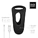 Oxxy Vibrating Cock Ring, Waterproof and Rechargeable Penis Vibrator, Black