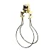 Milton Douglas Lamp Co. Clip-On Light Bulb Lamp Shade Adapter with Shade Attaching Finial Brass
