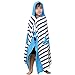 Hoomall Kids Bath Towel for Boys Girls, Whale Pattern Child Hooded Beach Towel Fast Drying Ultra Absorbent Poncho for Bath/Pool/Beach Swim Cover (127cmx76cm, Blue Whale)