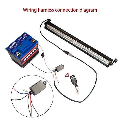 LED Light Bar Remote Wiring Harness/Wireless Remote Wiring Harness for