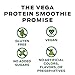 Vega Protein Smoothie, Chocolate, 10 Servings, 9.2 oz Pouch, Plant Based Vegan Protein Powder, Keto-Friendly, Gluten Free,  Non Dairy, Vegan, Non Soy, Non GMOthumb 4