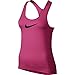 Nike Women's Pro Cool Training Tank Top, Vivid Pink/Black, SM