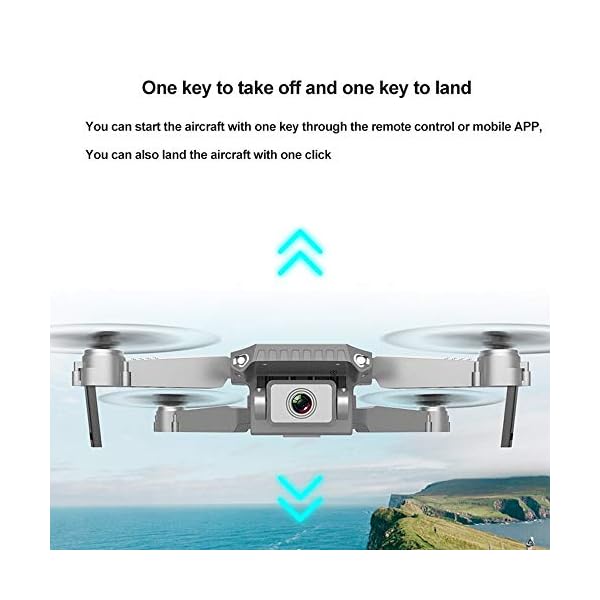 ZAKRLYB Luftkamera-Drohne, optischer Strömungs-Quadkopter, 4k HD-Falten-Dual-Kamera-Flugzeuge, 360-Grad-Rolle… – Bild 8