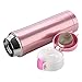 Insulated Stainless Steel Vacuum Travel Coffee Mug Leak Proof Bottle 16 Oz,Pink
