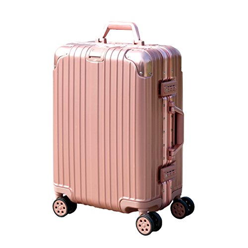 best rose gold luggage
