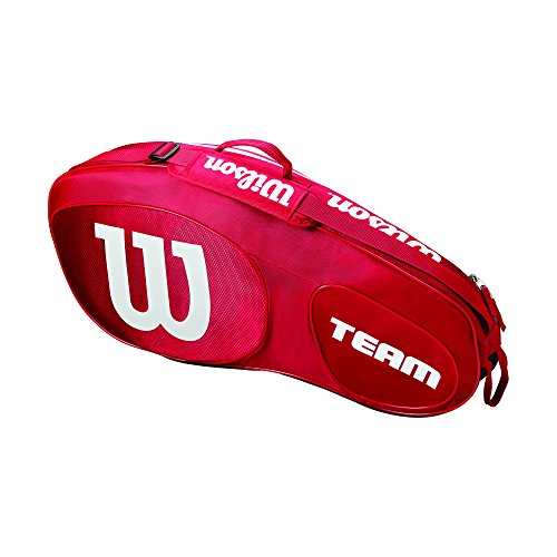 Wilson Team III 3 Pack Tennis Bag, Red/White