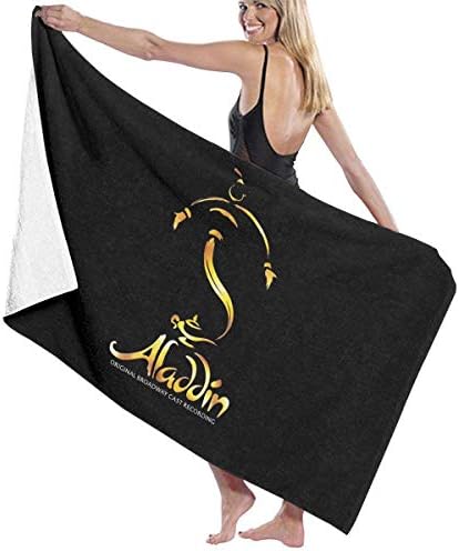 FSTGFFST Purple Aladdin Beach Towels Ultra Absorbent Microfiber Bath Towel Picnic Mat for Men Women Kids