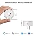 OUKITEL WiFi Plug use with Alexa Echo/Google Home/IFTTT, X6P Smart Socket, Remote Control, Timer, no hub Required, Listed-4 Pack, White