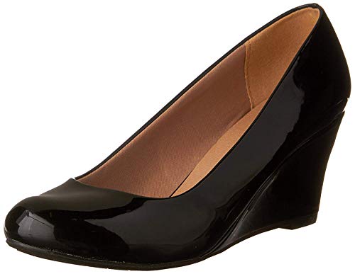 Forever Doris-22 Wedges Pumps-Shoes mve Shoes Doris 22 Black pat Size 6.5