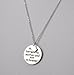 bestwishes2u Retro Sun Alphabet Lettering Silver Necklace Mother an Son Pendant Chain Necklace Jewelry