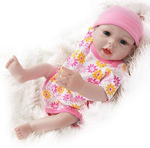UCanaan Reborn Baby Dolls 22 Inch Lifelike Baby Reborn Toddler Girl Full Silicone Body Toy with Gift Set