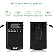 AM/FM Battery Operated Portable Pocket Radio, Small Digital Stereo Radio with Alarm Clock, Snooze Function and 3.5mm Headphone Jack for Walking, Travel