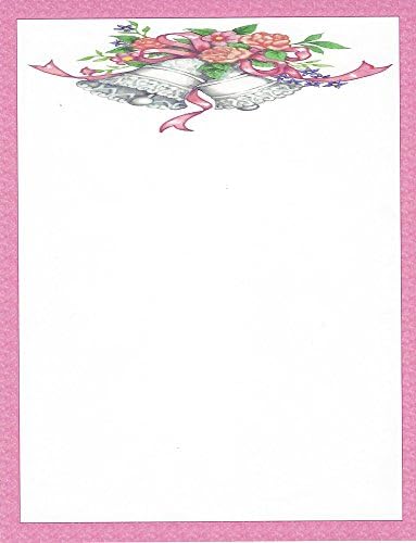 Bridal Shower Wedding Bells Stationery Printer Paper 51 Sheets