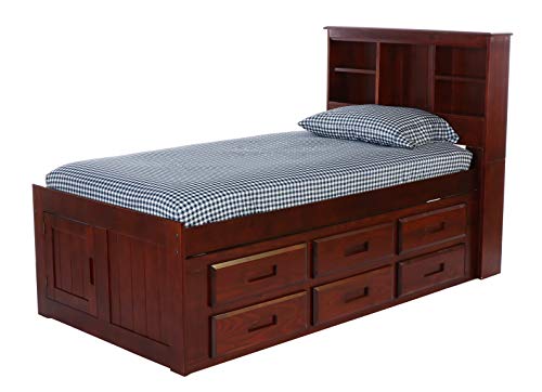 Amazon Com Discovery World Furniture Bookcase Captains Bed With 6