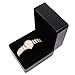 Watch Box Single Slot Watch Case PU Leather Watch Box Organizer for Men Women Travel Jewelry Storage Case Organizer Black