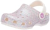 Crocs Kids' Classic Glitter Clog, Oyster, 3 M US Little Kid