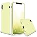 SURPHY iPhone Xs Max Silicone Case, Slim Liquid Silicone Protective Phone Case Cover (Full Body Thin Case with Microfiber Lining) Compatible with Apple iPhone Xs Max 6.5, Light Yellow