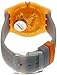 Swatch SUOO103 Men's Archi-Mix Larancio Orange Dial Grey Silicone Strap Watch