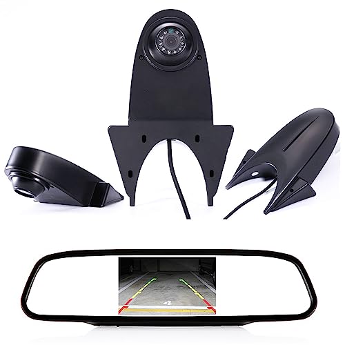 Black/ HD Camera+4.3" Inch Rearview Mirror