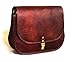 cuero 14 Inch Leather Crossbody Satchel Ladies Purse Women Shoulder Bag Tote Travel Purse Genuine Leather (brown)